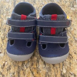 Navy and Gray Stride Rite Shoes Size Toddler 6W